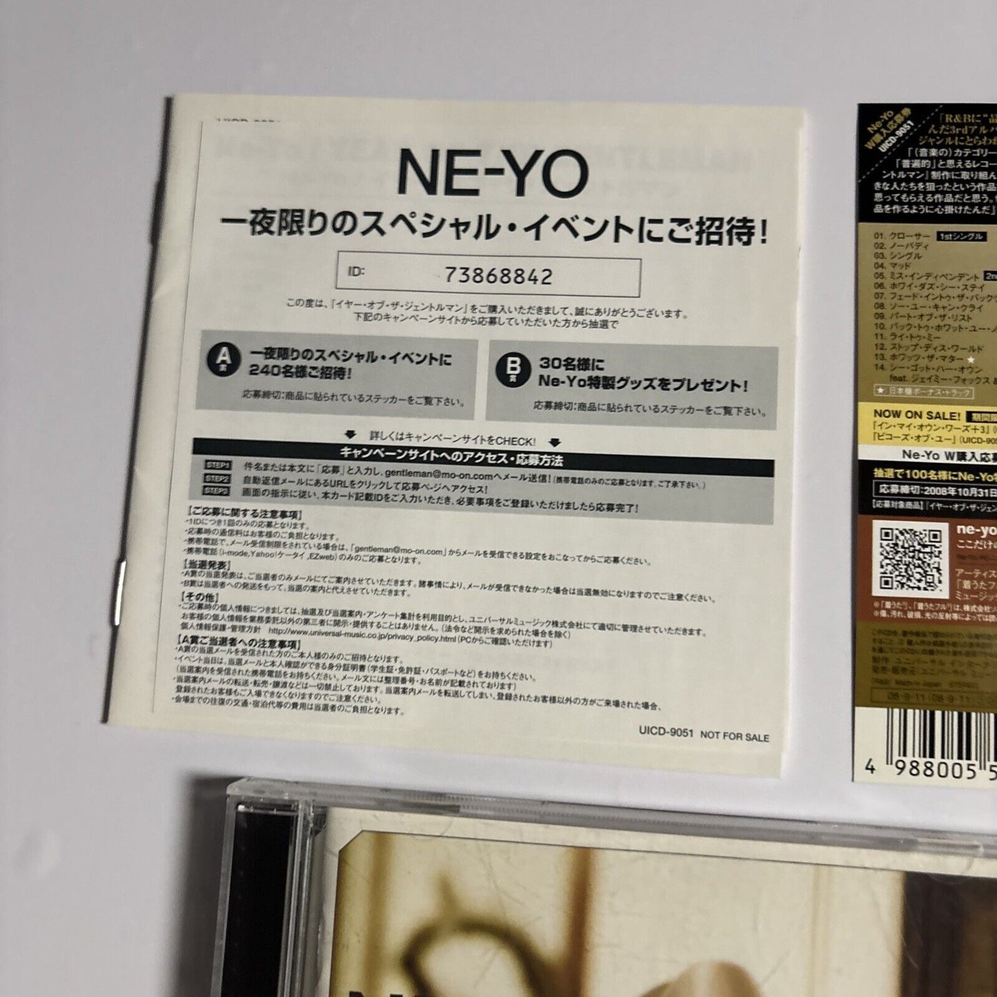 Ne-Yo – Year Of The Gentleman (CD, 2008) uicd-9051 Japan obi