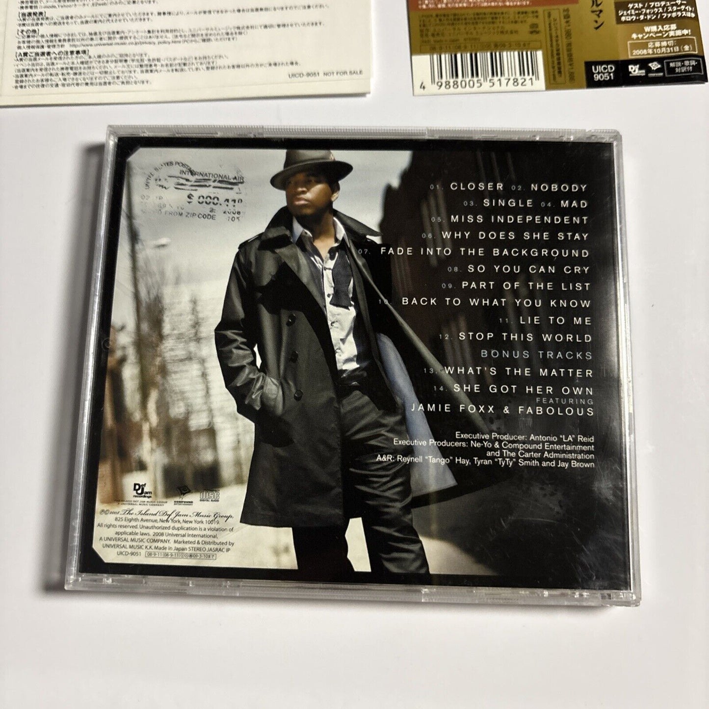 Ne-Yo – Year Of The Gentleman (CD, 2008) uicd-9051 Japan obi