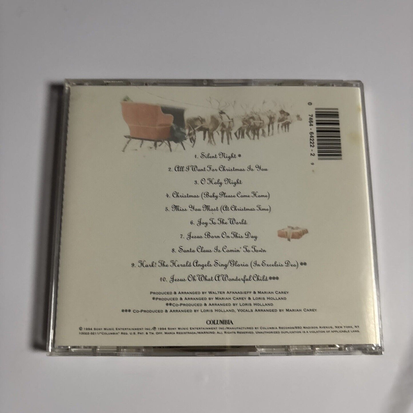 Mariah Carey – Merry Christmas (CD, 1994)