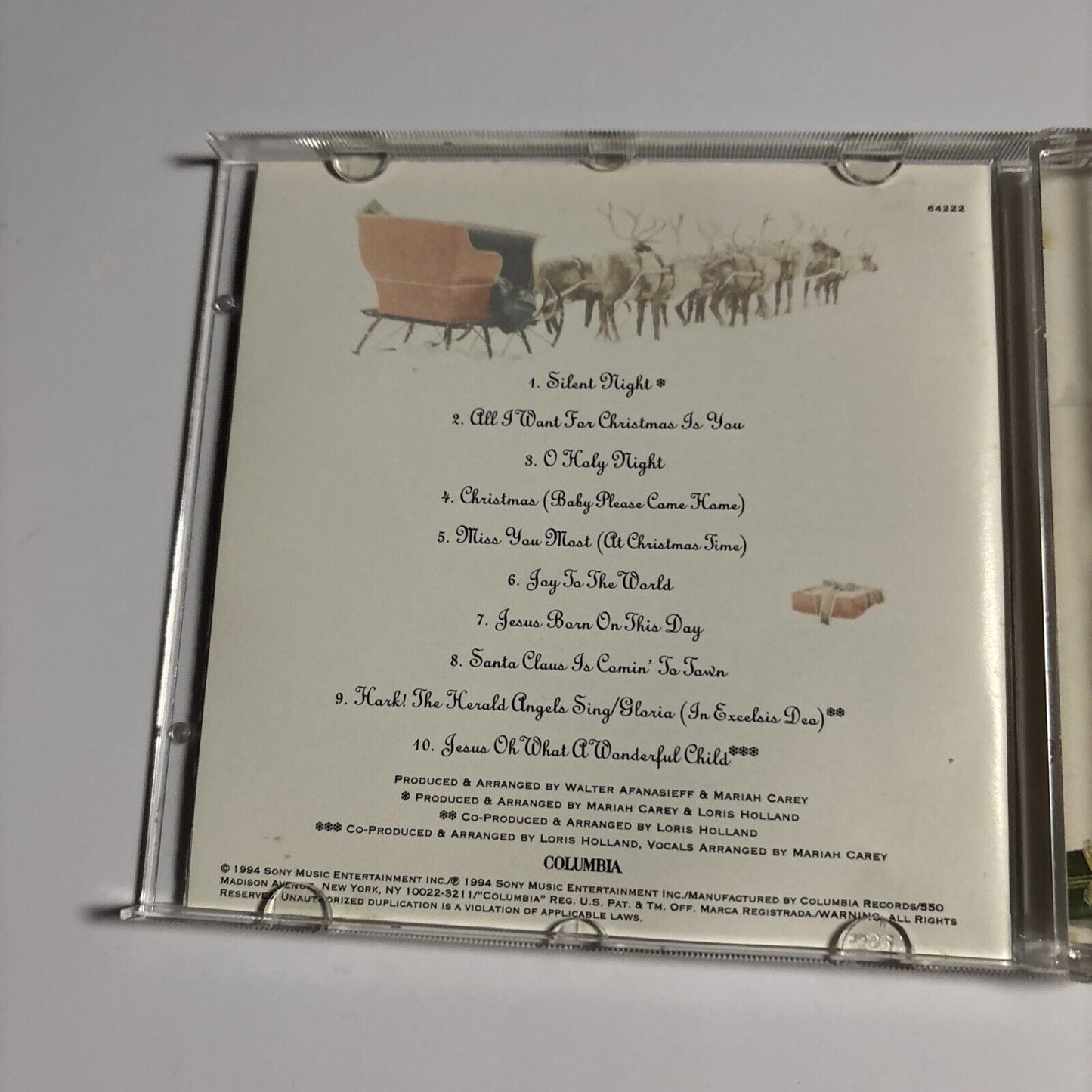 Mariah Carey – Merry Christmas (CD, 1994)