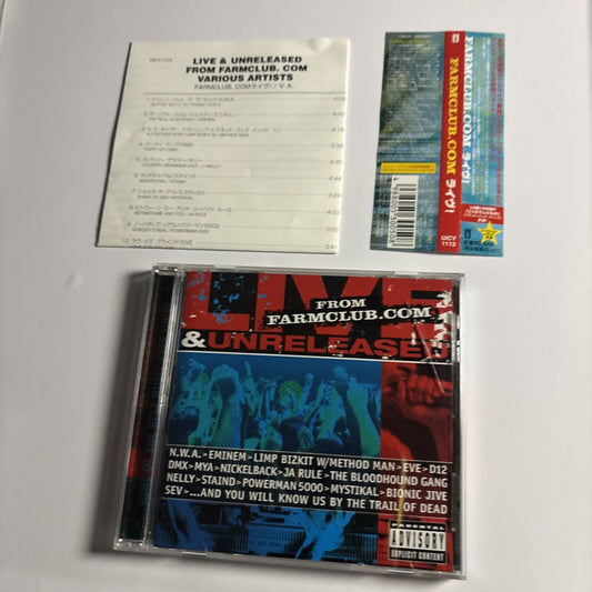 Live & Unreleased From Farmclub.com (CD, 2002) uicy-1113 Japan obi