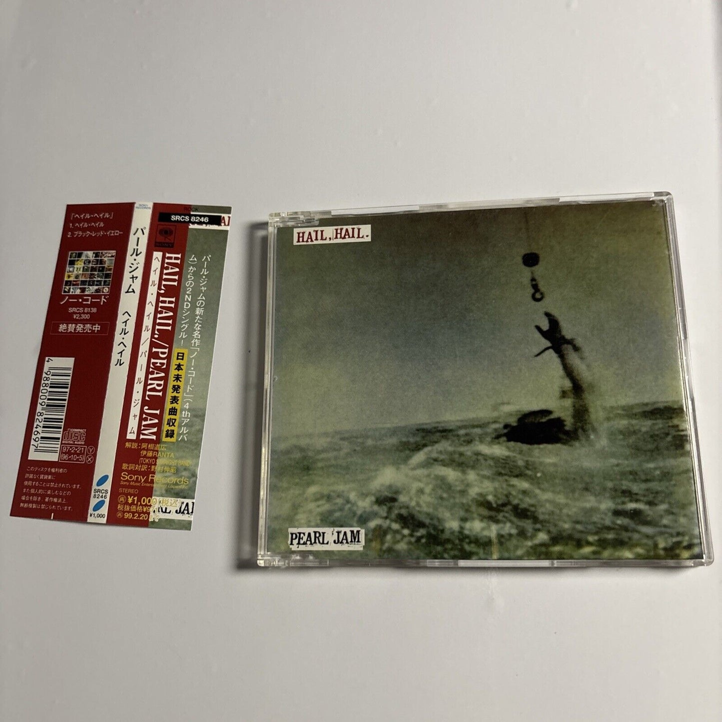 Pearl Jam – Hail, Hail (CD, 1997) SRCS 8246 Japan obi