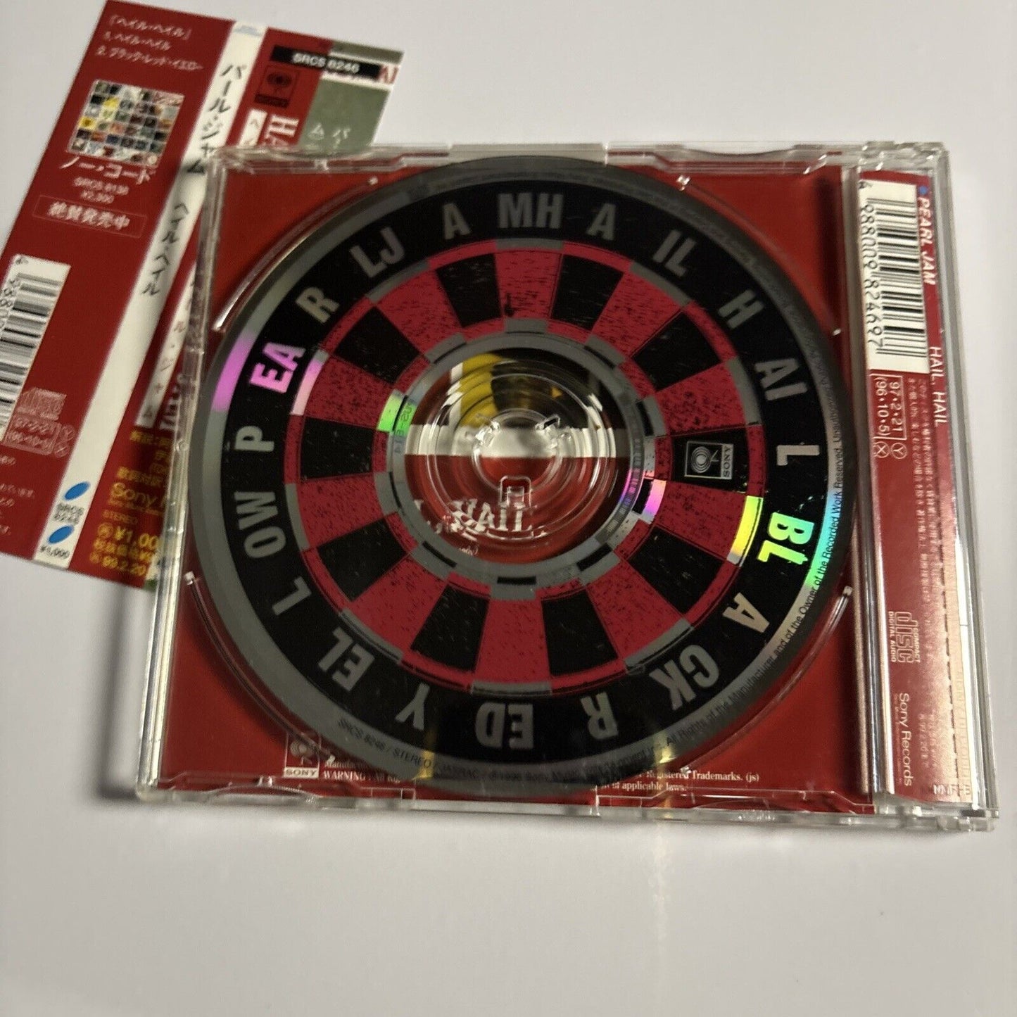 Pearl Jam – Hail, Hail (CD, 1997) SRCS 8246 Japan obi