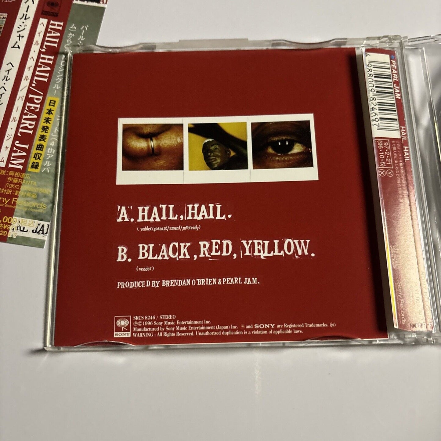 Pearl Jam – Hail, Hail (CD, 1997) SRCS 8246 Japan obi