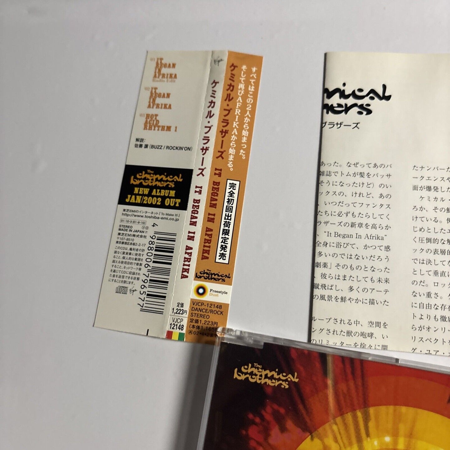 The Chemical Brothers – It Began In Afrika (CD, 2001) vjcp-12148 Japan obi