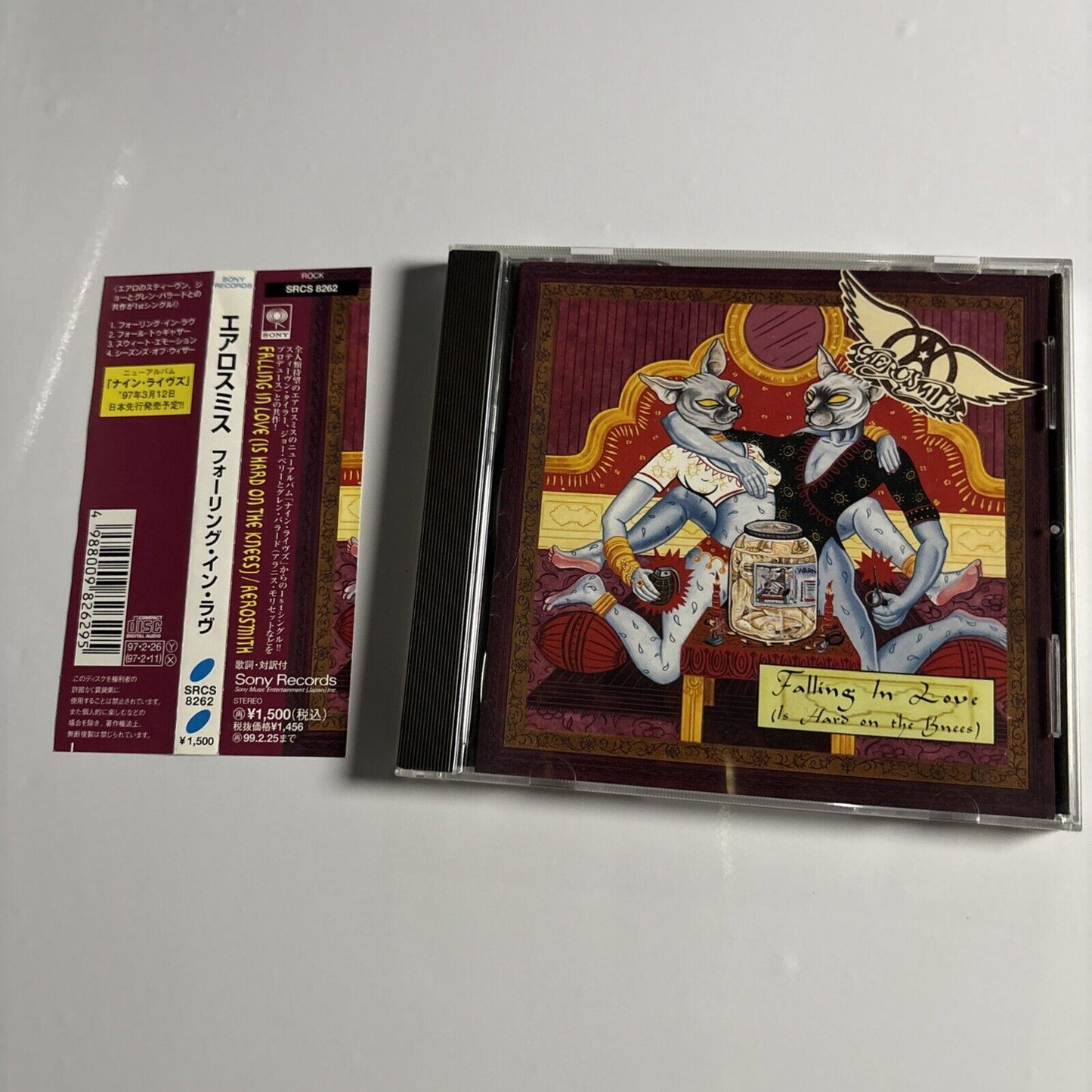 Aerosmith – Falling In Love (Is Hard On The Knees) (CD 1997) srcs-8262 Japan obi