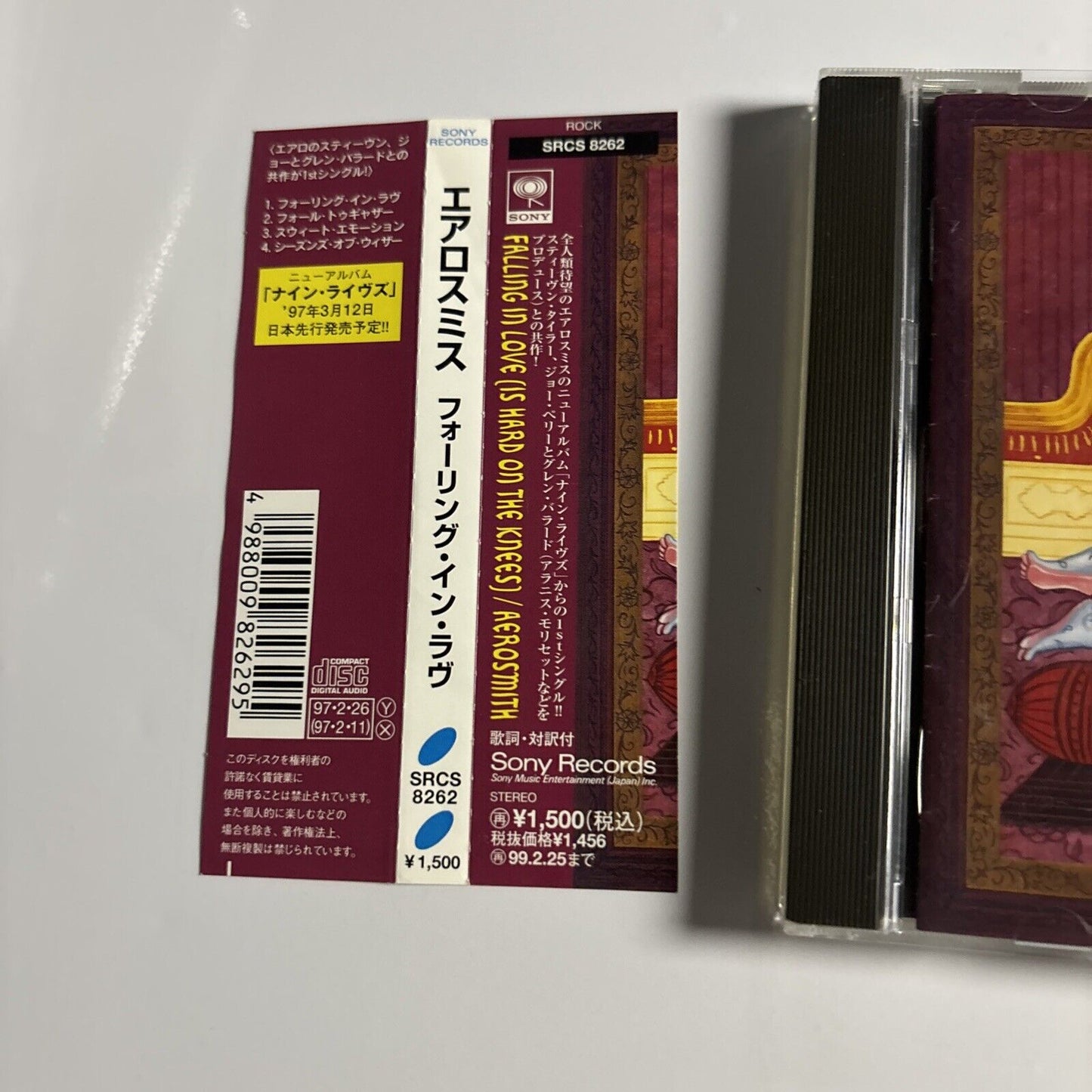 Aerosmith – Falling In Love (Is Hard On The Knees) (CD 1997) srcs-8262 Japan obi