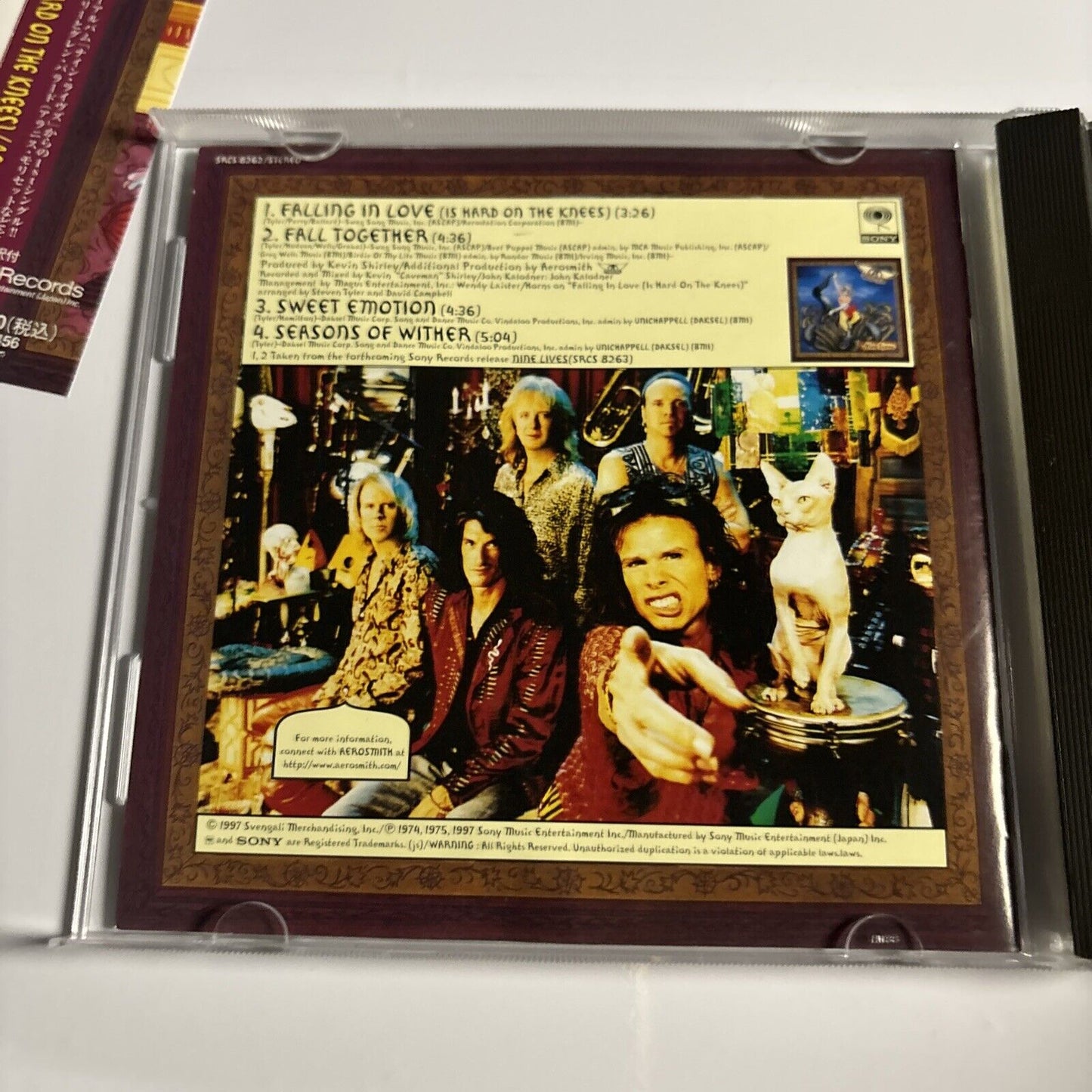 Aerosmith – Falling In Love (Is Hard On The Knees) (CD 1997) srcs-8262 Japan obi