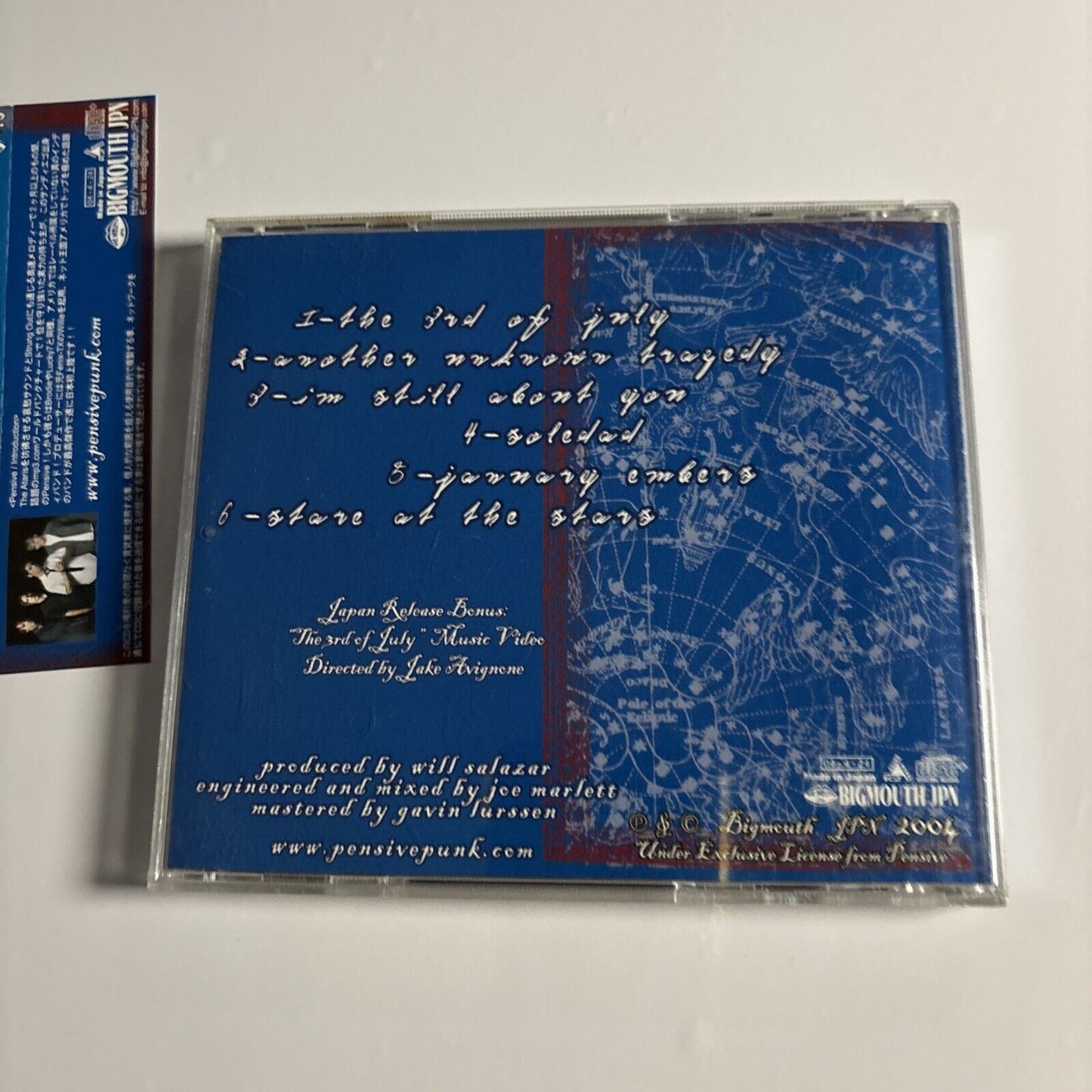Pensive – Something About The Stars (CD, 2004) bigmj0028 Bonus Japan Track, obi