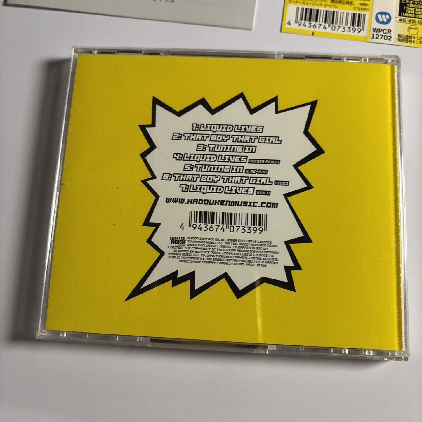 Hadouken! – Liquid Lives (CD, 2007) WPCR-12702 Japan obi