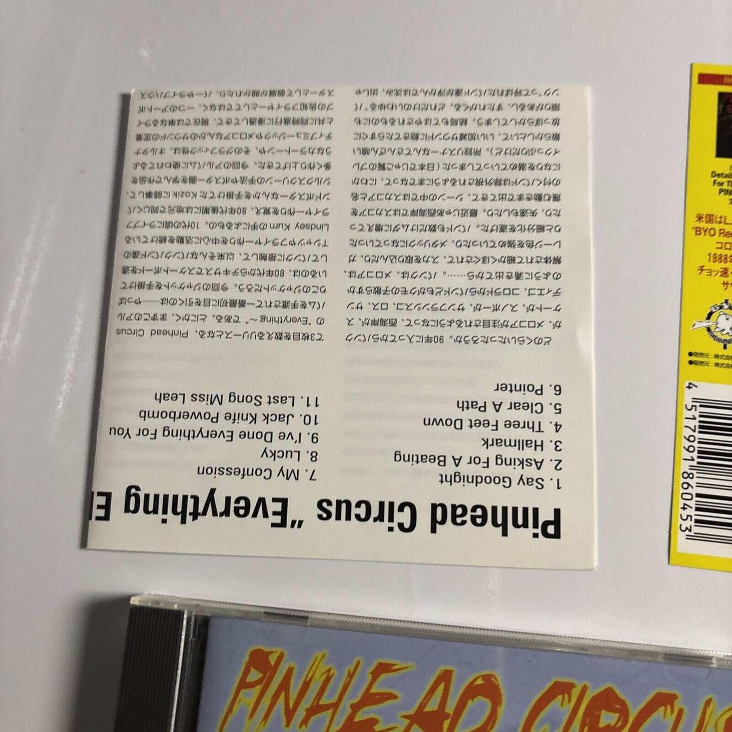 Pinhead Circus – Everything Else Is A Far Gone Conclusion (CD, 1999) Japan obi