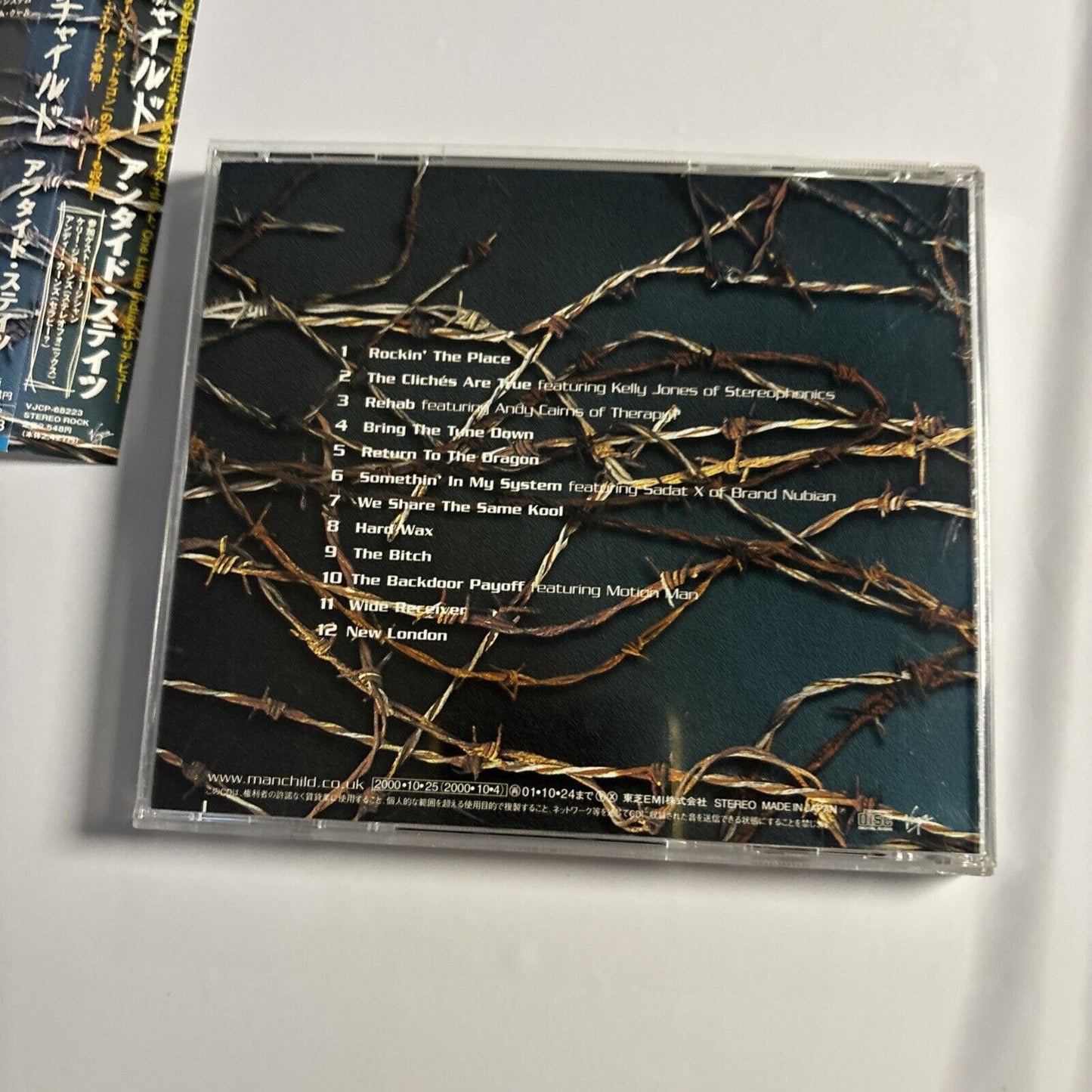 Manchild – Untied States (CD, 2000) vjcp-68223 Japan obi