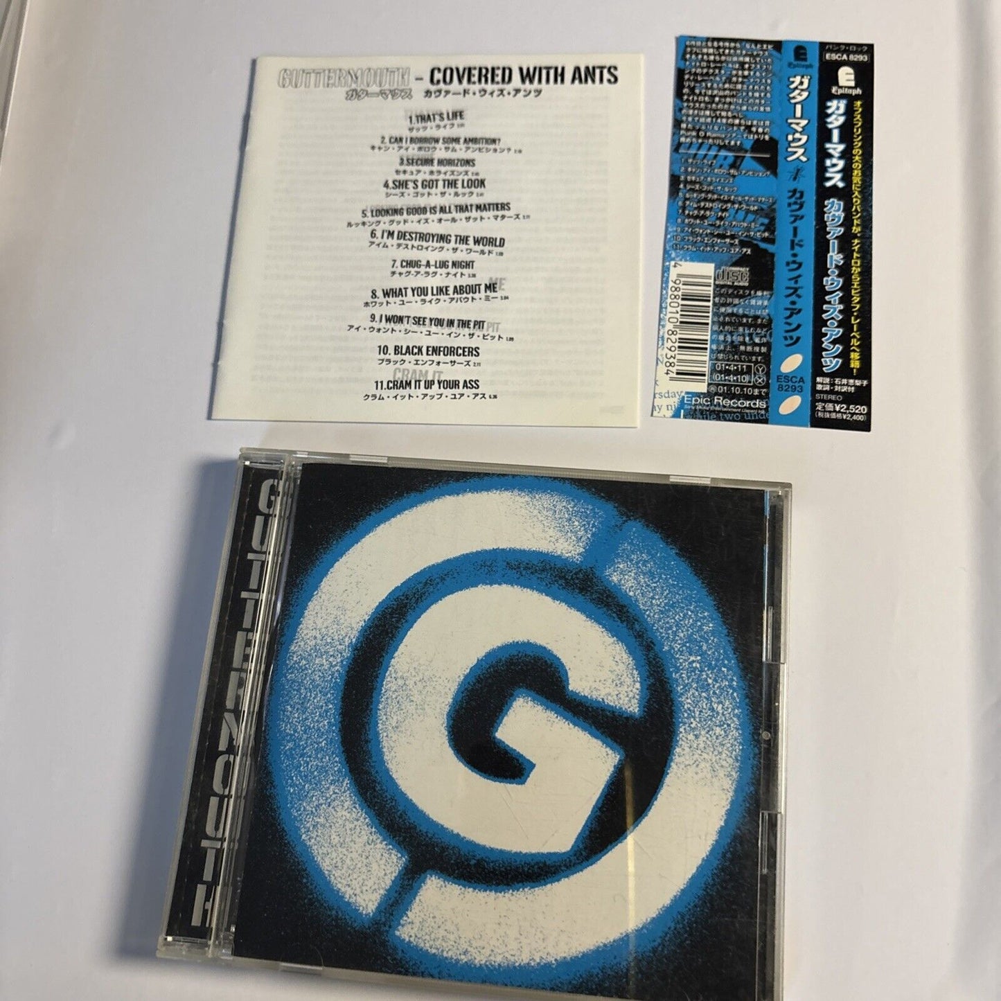 Guttermouth – Covered With Ants (CD, 2001) ESCA 8293 Japan obi
