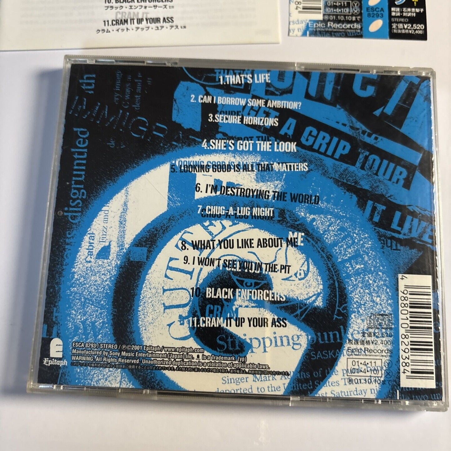 Guttermouth – Covered With Ants (CD, 2001) ESCA 8293 Japan obi