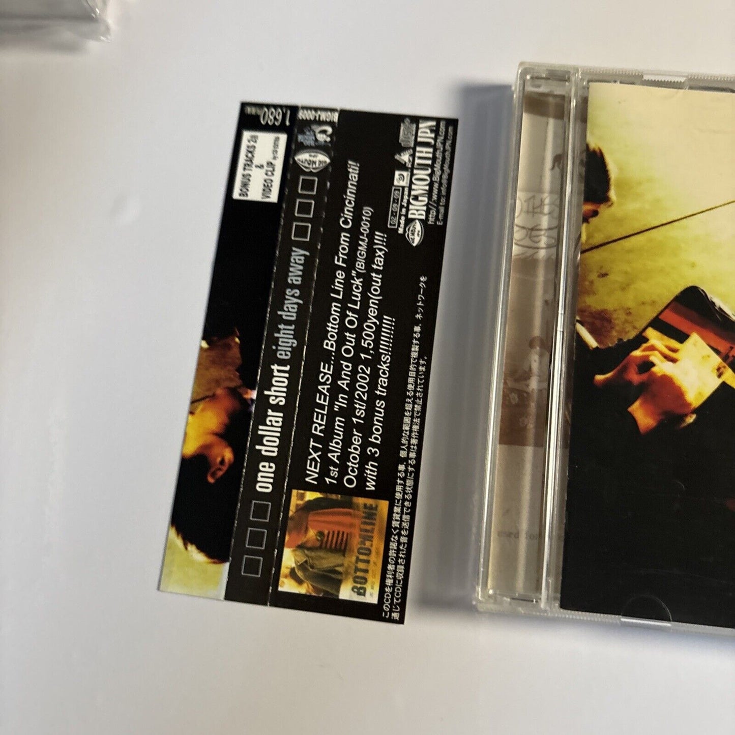 One Dollar Short – Eight Days Away (CD, 2002) bigmj-0009 Bonus Japan Track, obi