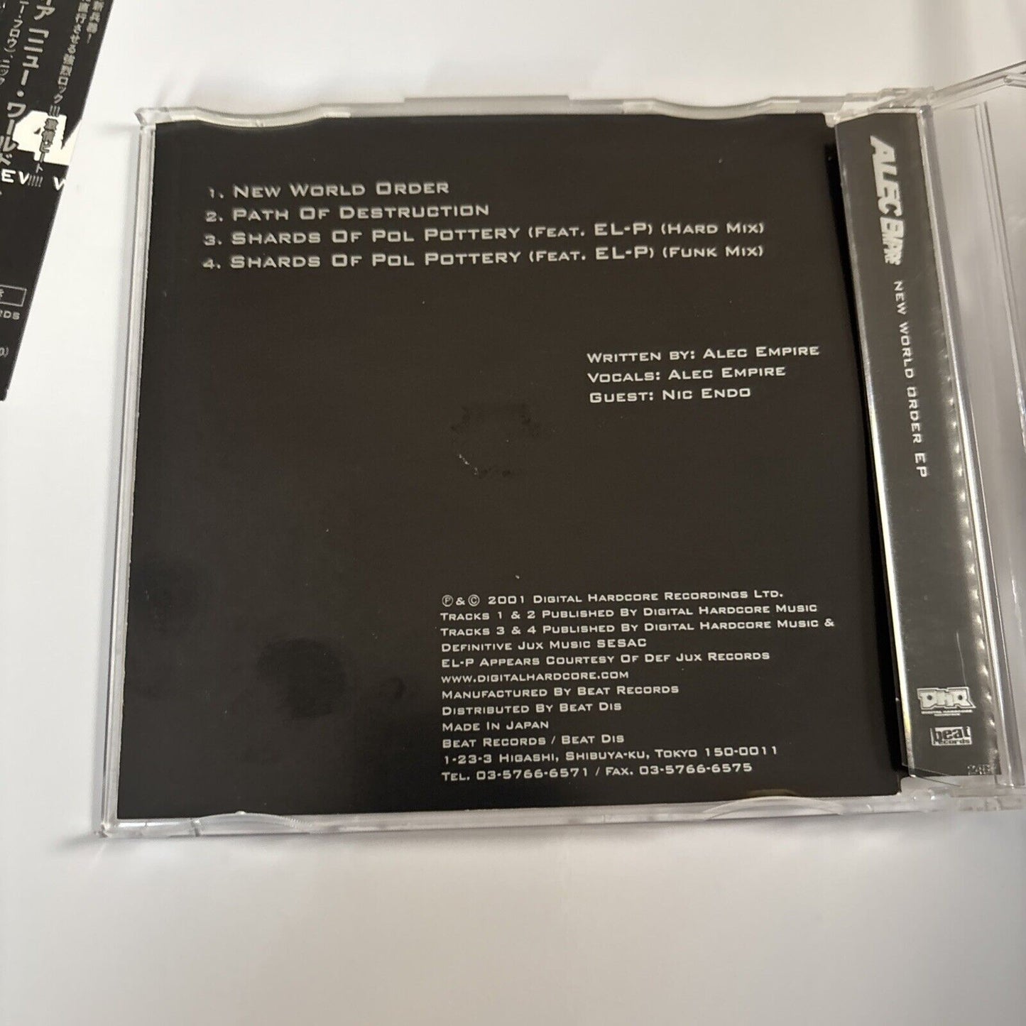 Alec Empire – New World Order EP (CD, 2001) bre-7 Japan obi