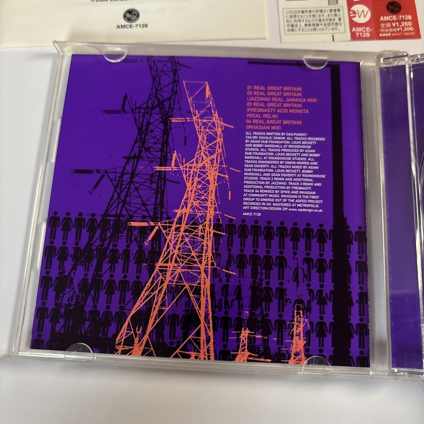 Asian Dub Foundation – Real Great Britain (CD, 2000) amce-7128 Japan obi
