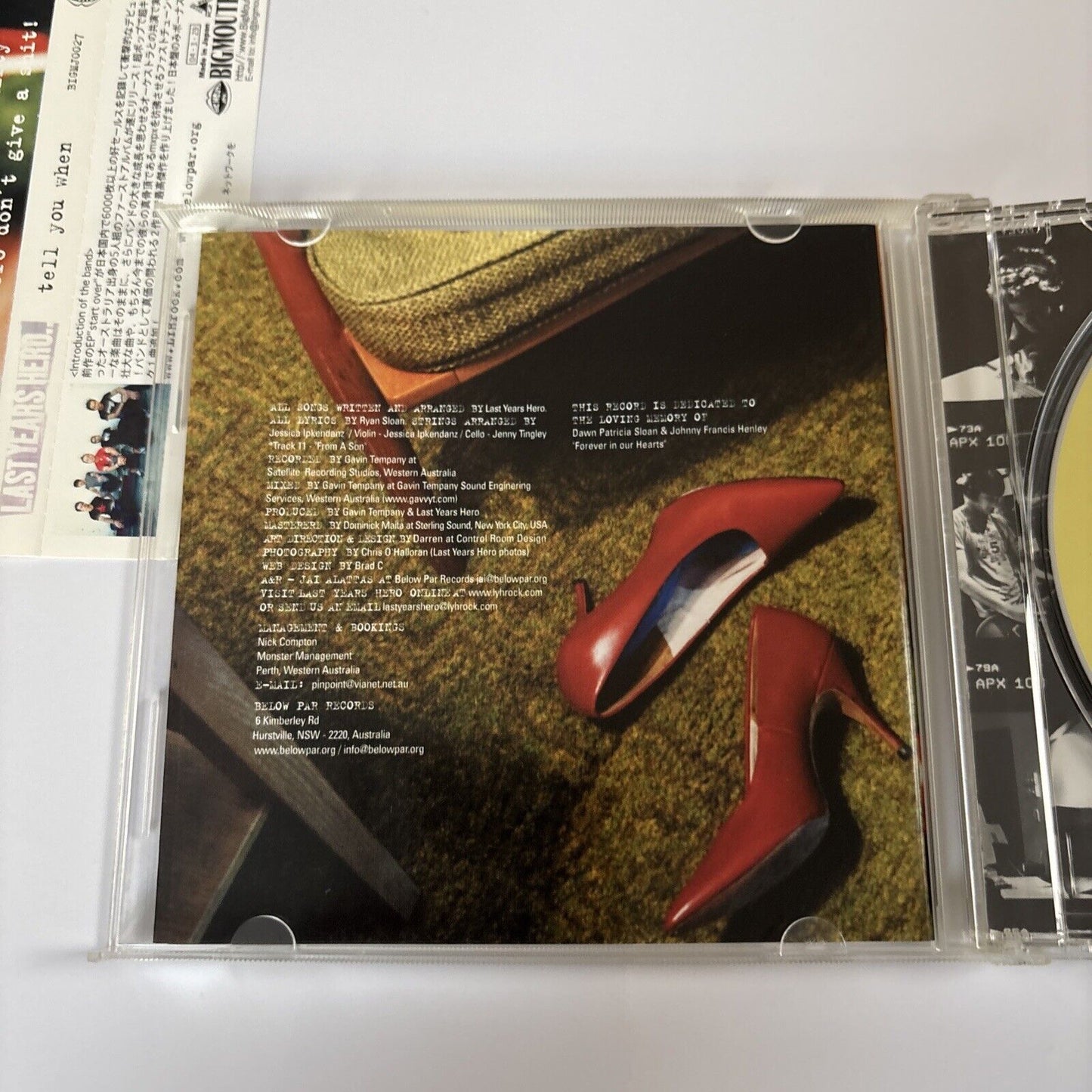 Last Years Hero – Tell You When (CD, 2004) bigmj0027 Japan obi
