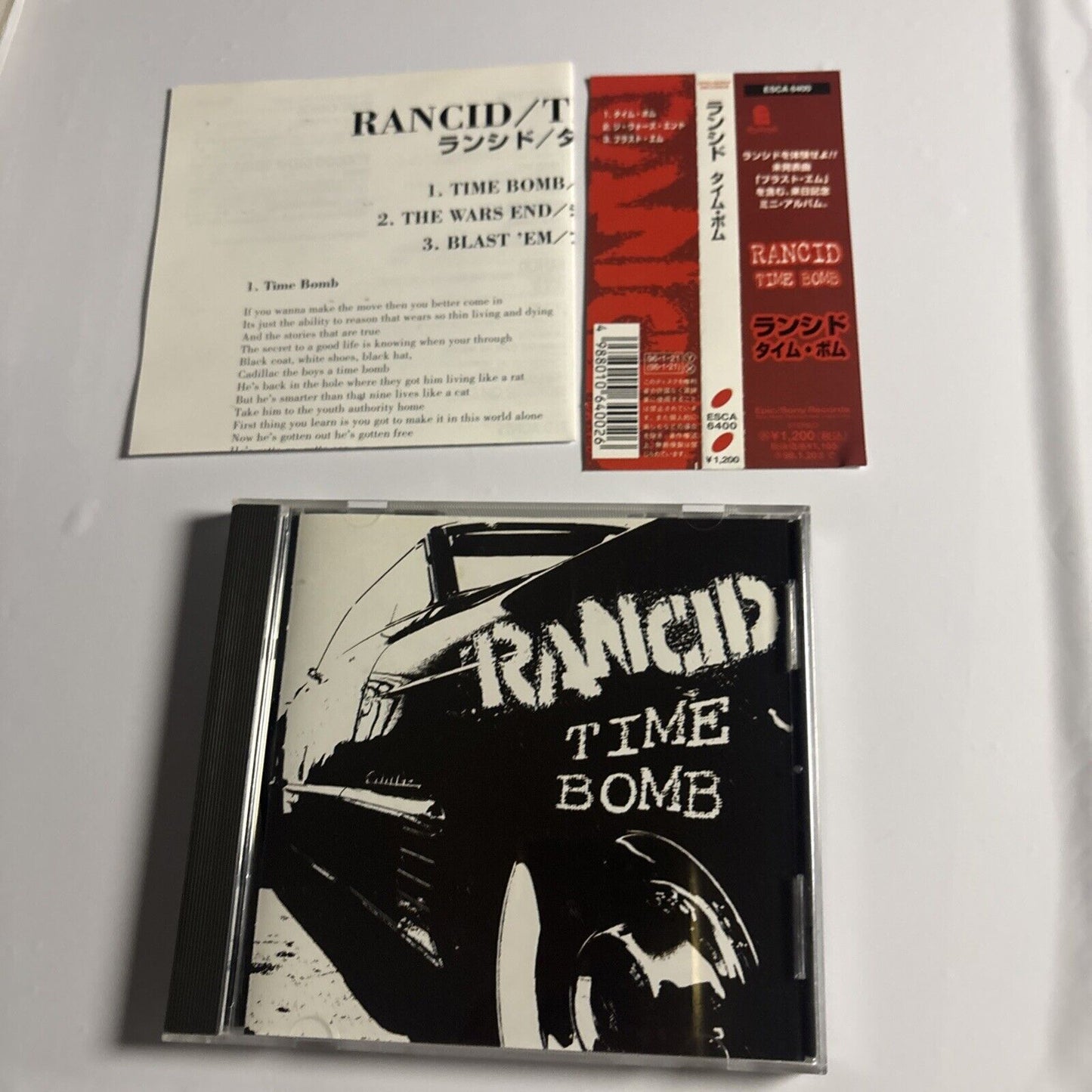 Rancid – Time Bomb (CD, 1996) esca-6400 Japan obi