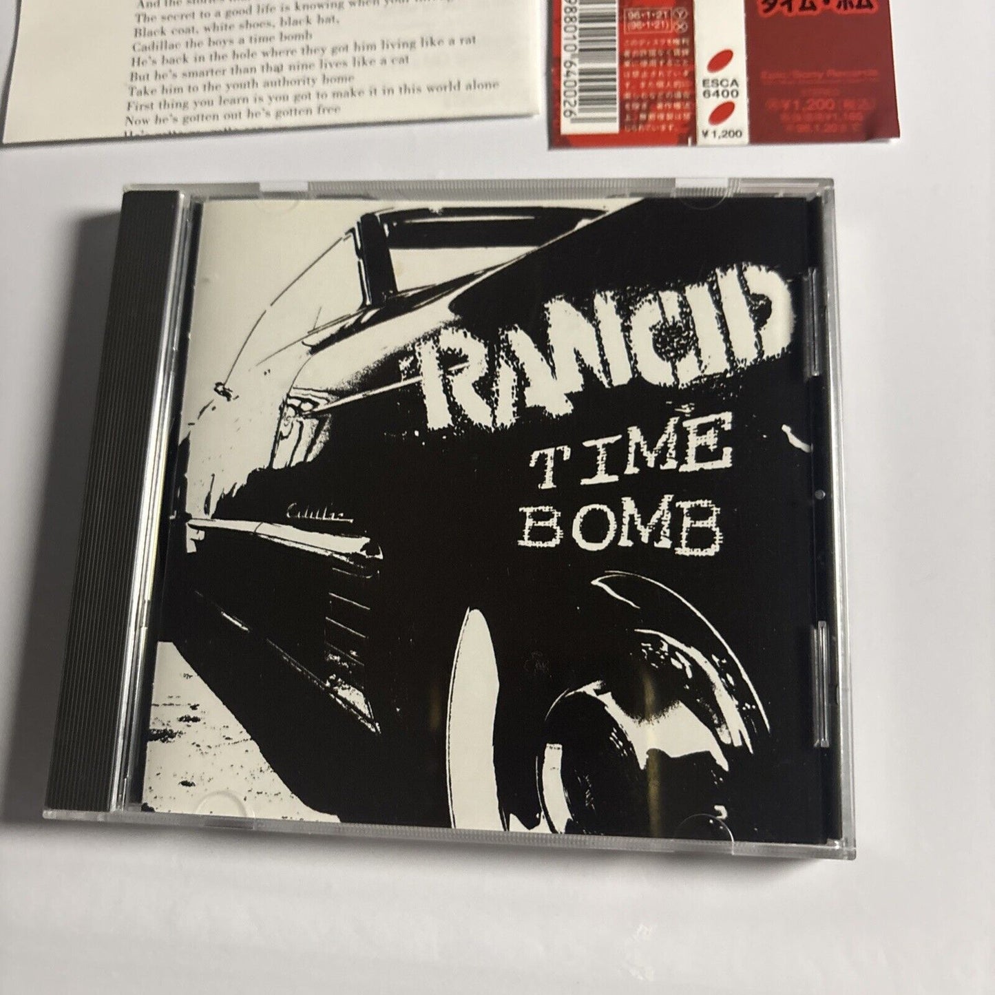 Rancid – Time Bomb (CD, 1996) esca-6400 Japan obi