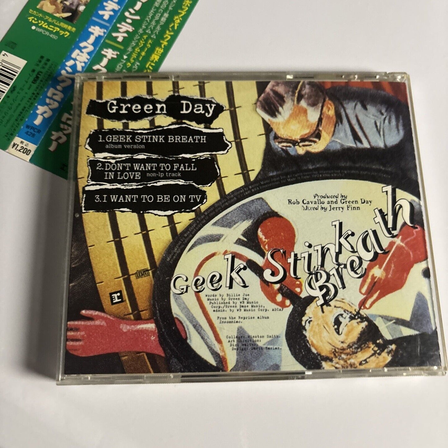 Green Day – Geek Stink Breath (CD, 1995) wpcr-428 Japan obi