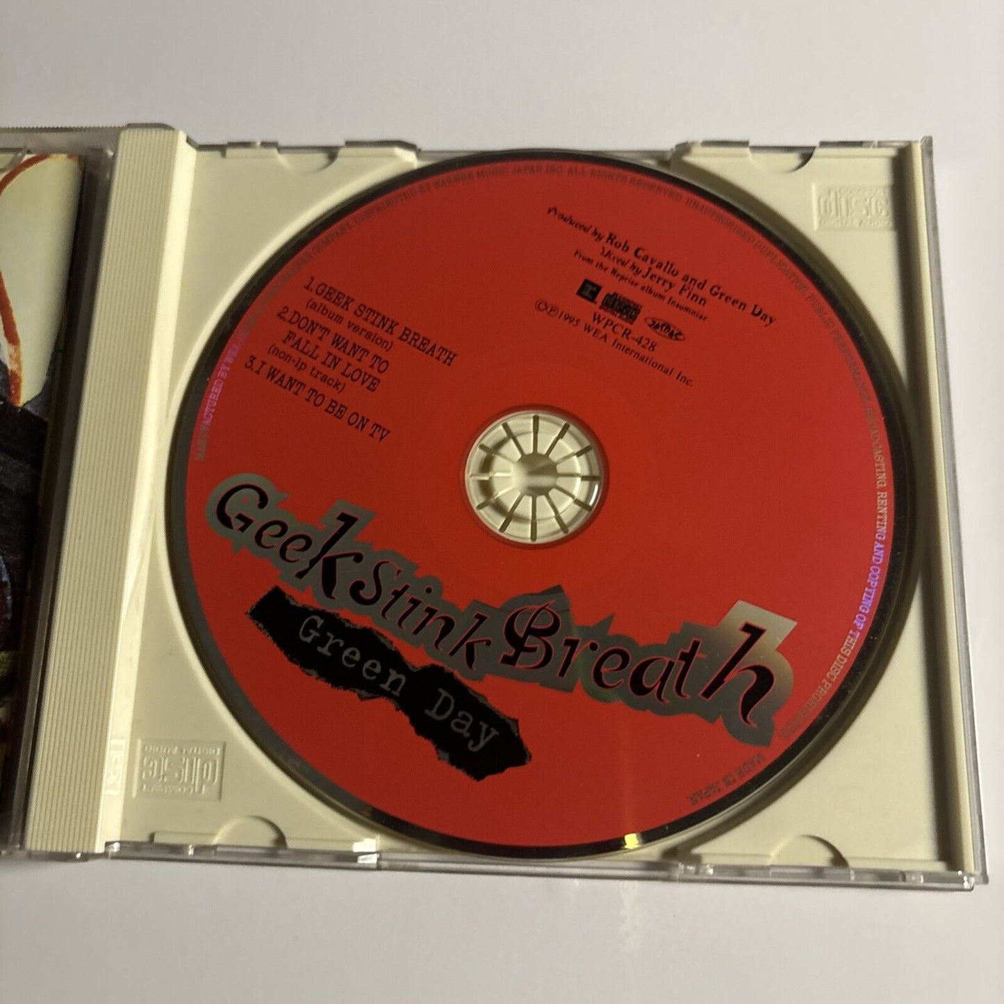 Green Day – Geek Stink Breath (CD, 1995) wpcr-428 Japan obi