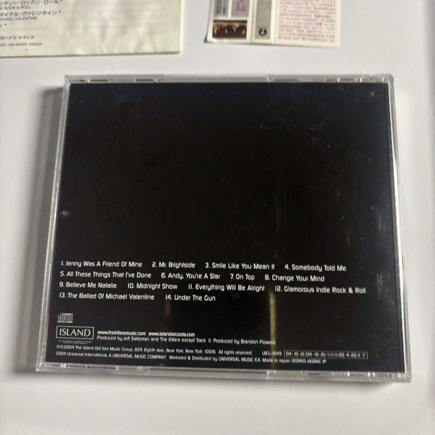 The Killers – Hot Fuss (CD, 2004) uicl-1045 Japan obi