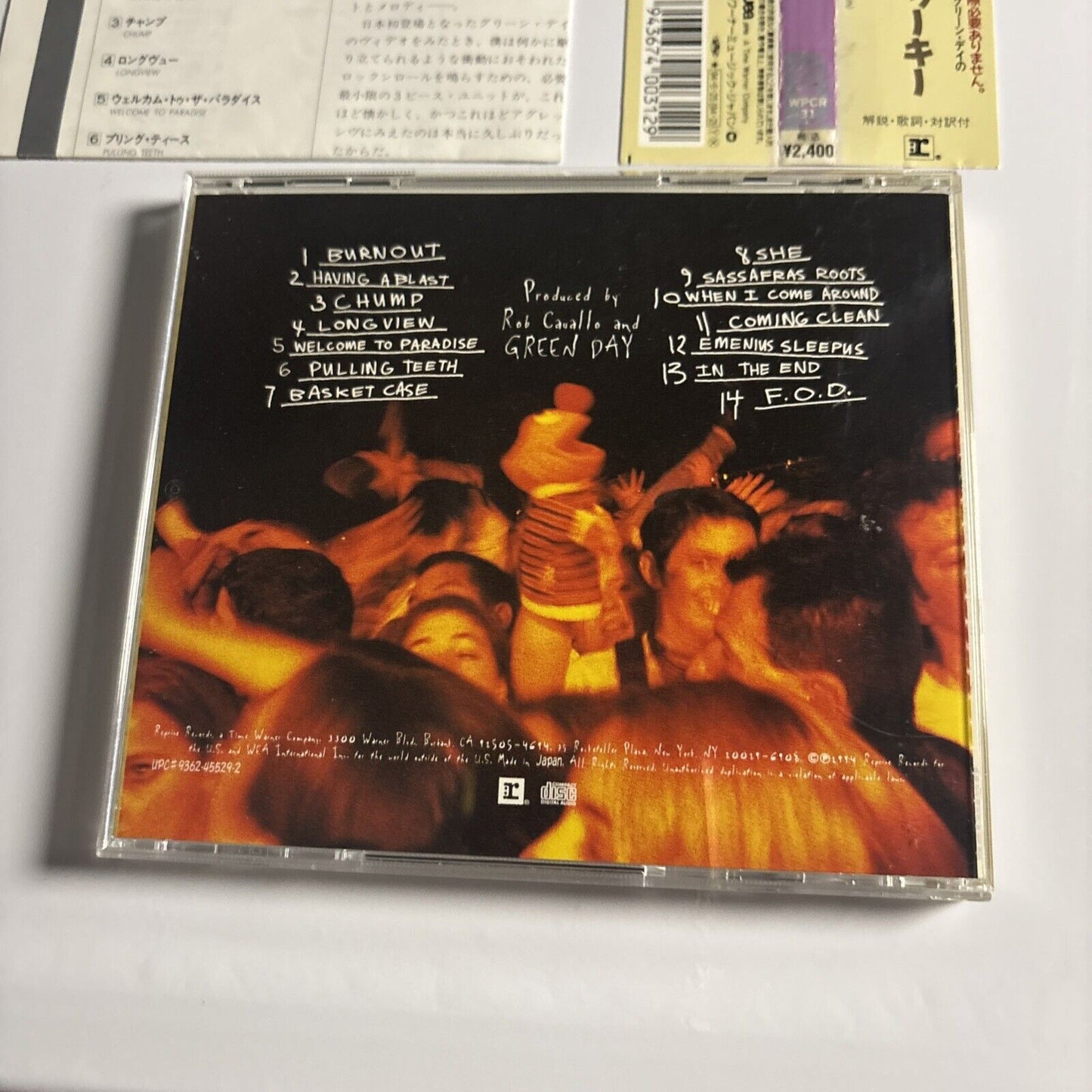 Green Day – Dookie (CD, 1994) wpcr-31 Japan obi