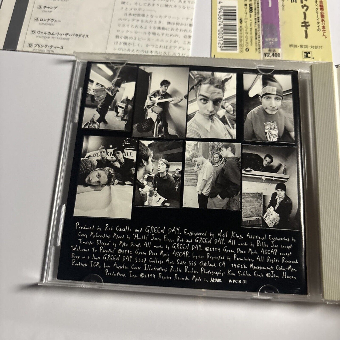 Green Day – Dookie (CD, 1994) wpcr-31 Japan obi