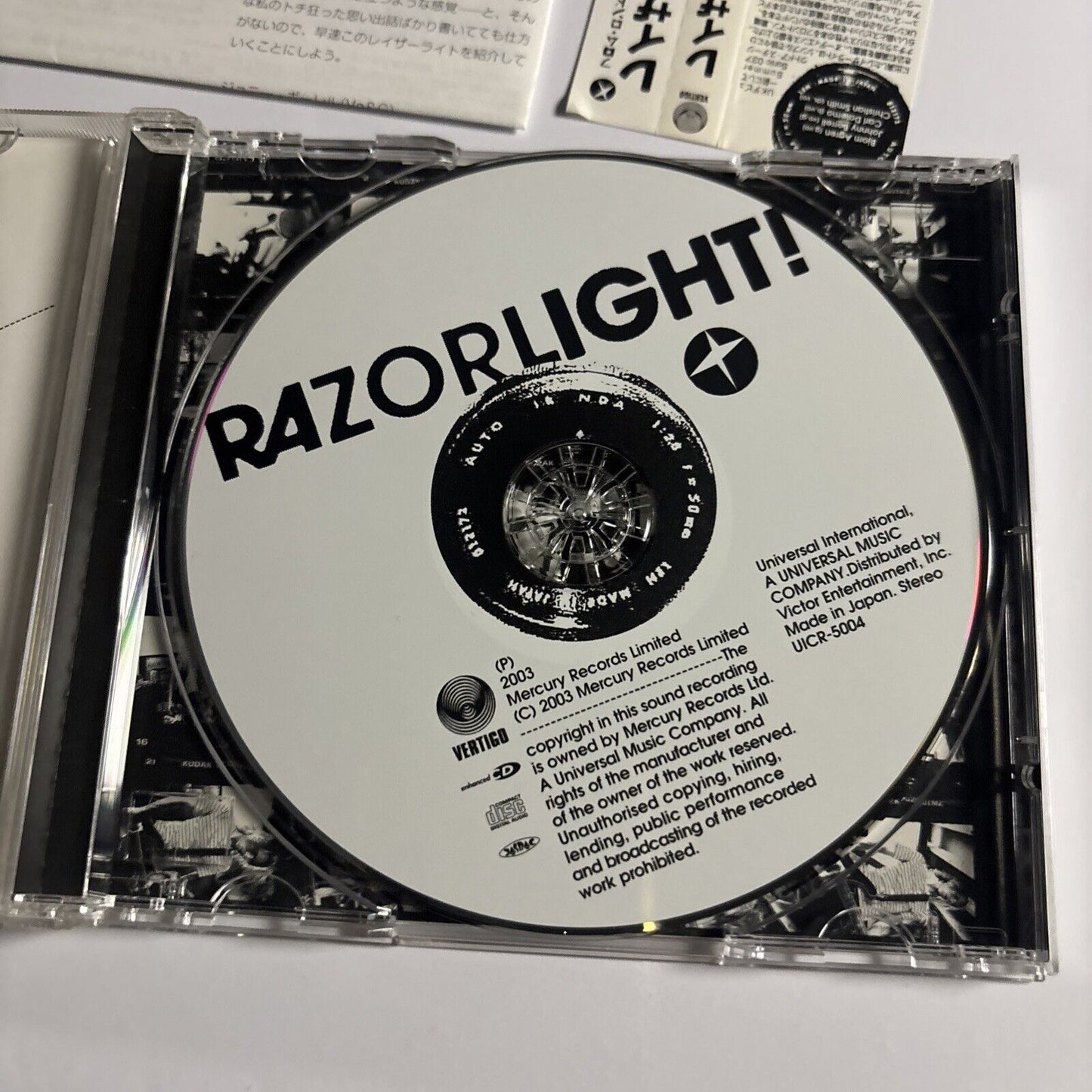 Razorlight – Razorlight! (CD, 2003) uicr-5004 Japan obi