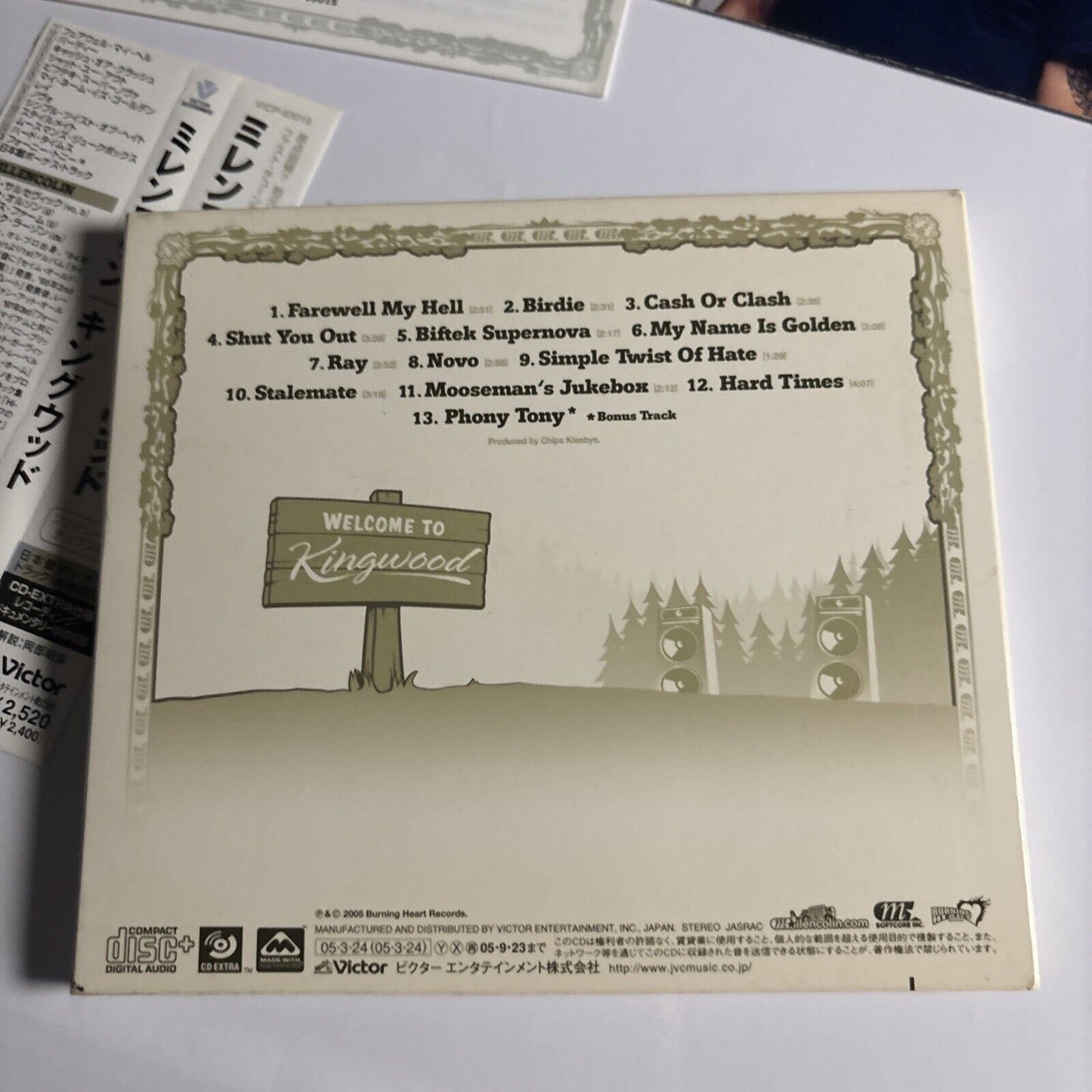 Millencolin – Kingwood (CD, 2005) vicp-63015 Japan obi, digipak