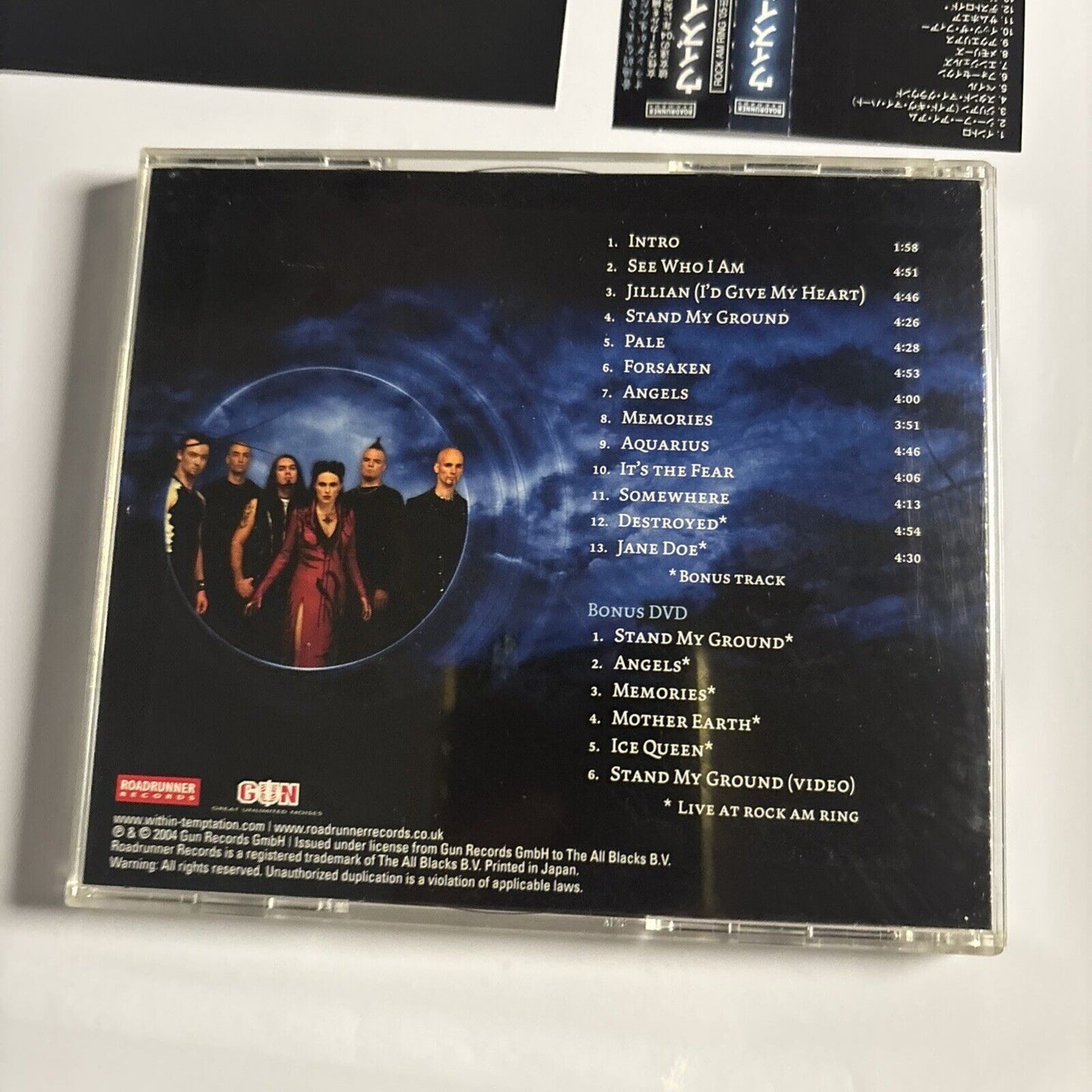 Within Temptation – The Silent Force (CD + DVD, 2006) RRCY-29107 Japan Obi, DVD