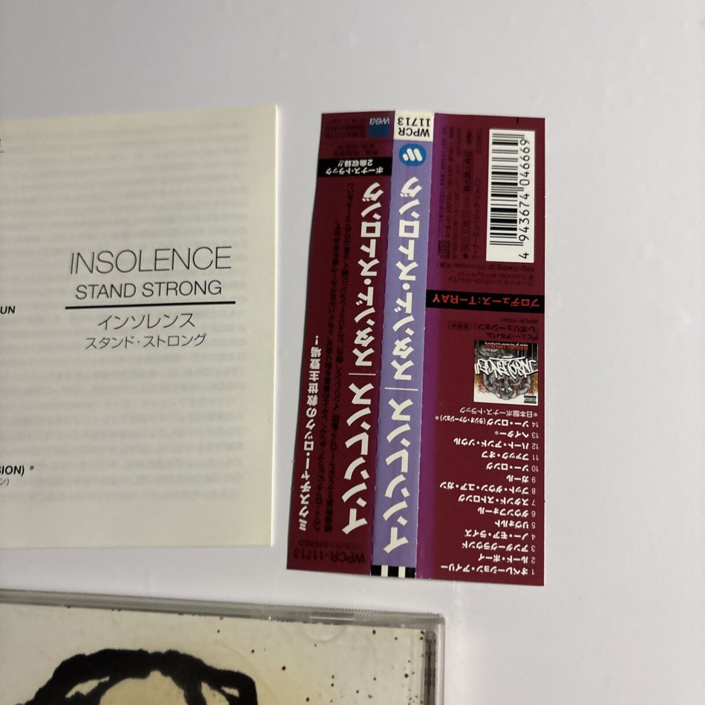 Insolence – Stand Strong (CD, 2003) wpcr-11713 Bonus Japan Track, obi