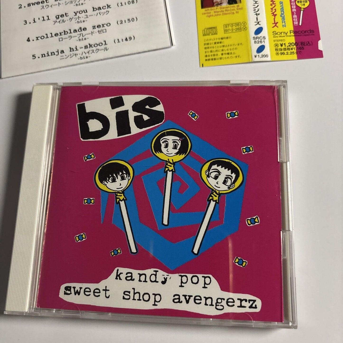 Bis – Kandy Pop / Sweet Shop Avengerz (CD, 1997) SRCS 8261 Japan obi