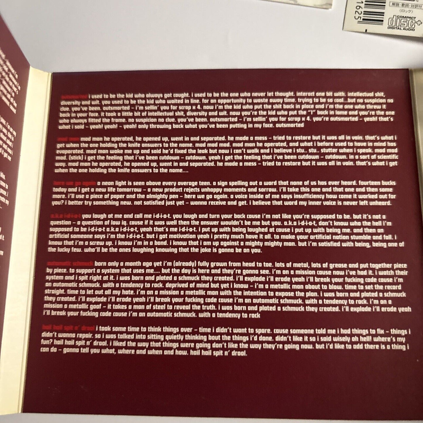 The Hives – Your New Favourite Band (CD, 2002) vicp-61873 Japan obi, digipak