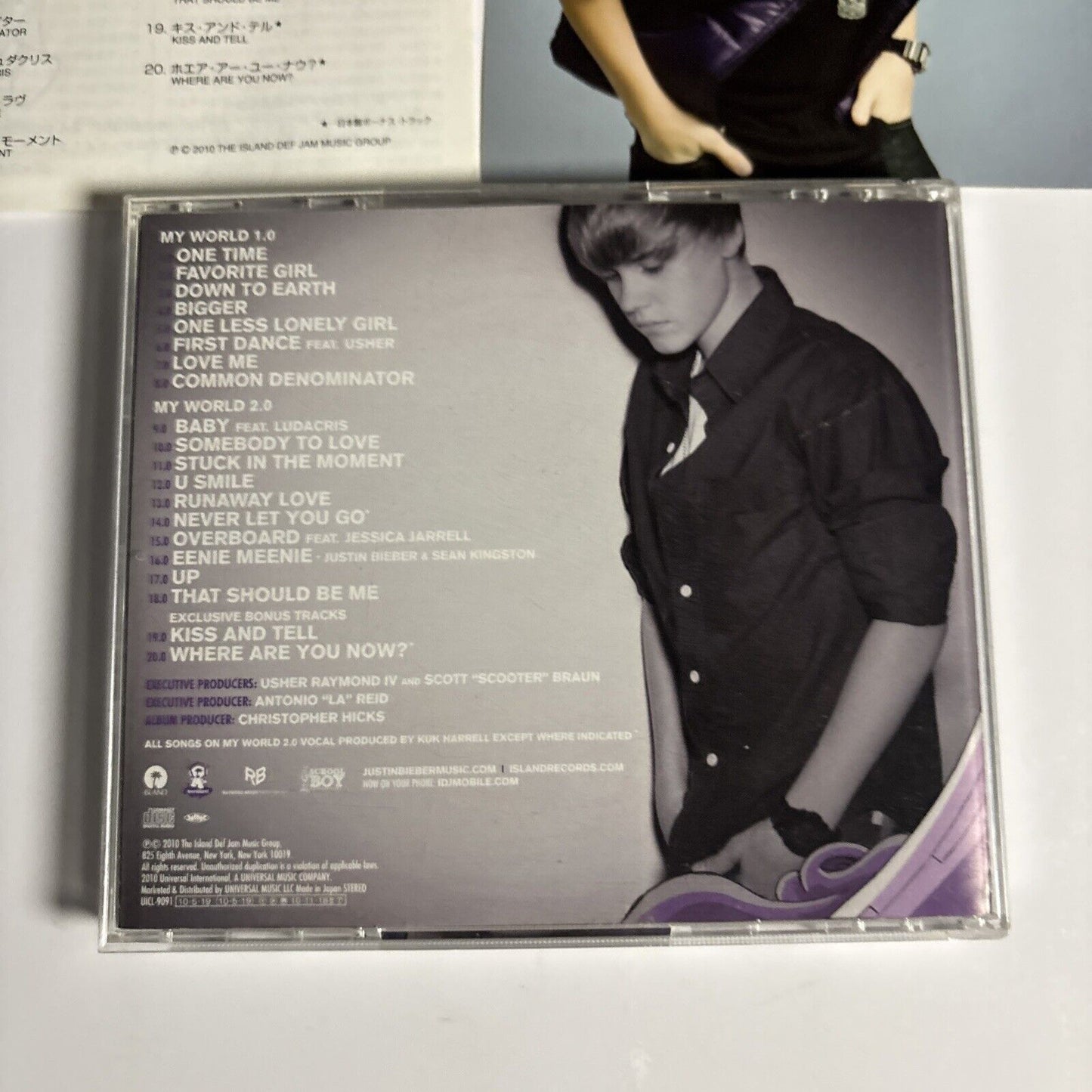 Justin Bieber – My Worlds (CD, 2010) uicl-9091 Japan sticker
