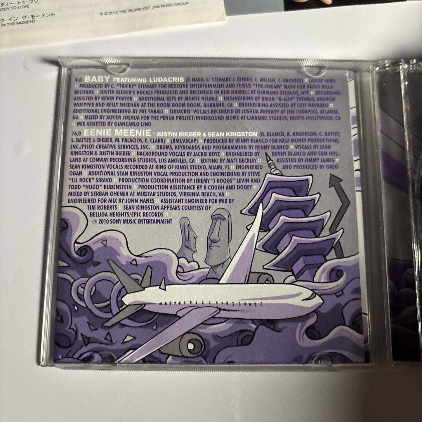 Justin Bieber – My Worlds (CD, 2010) uicl-9091 Japan sticker