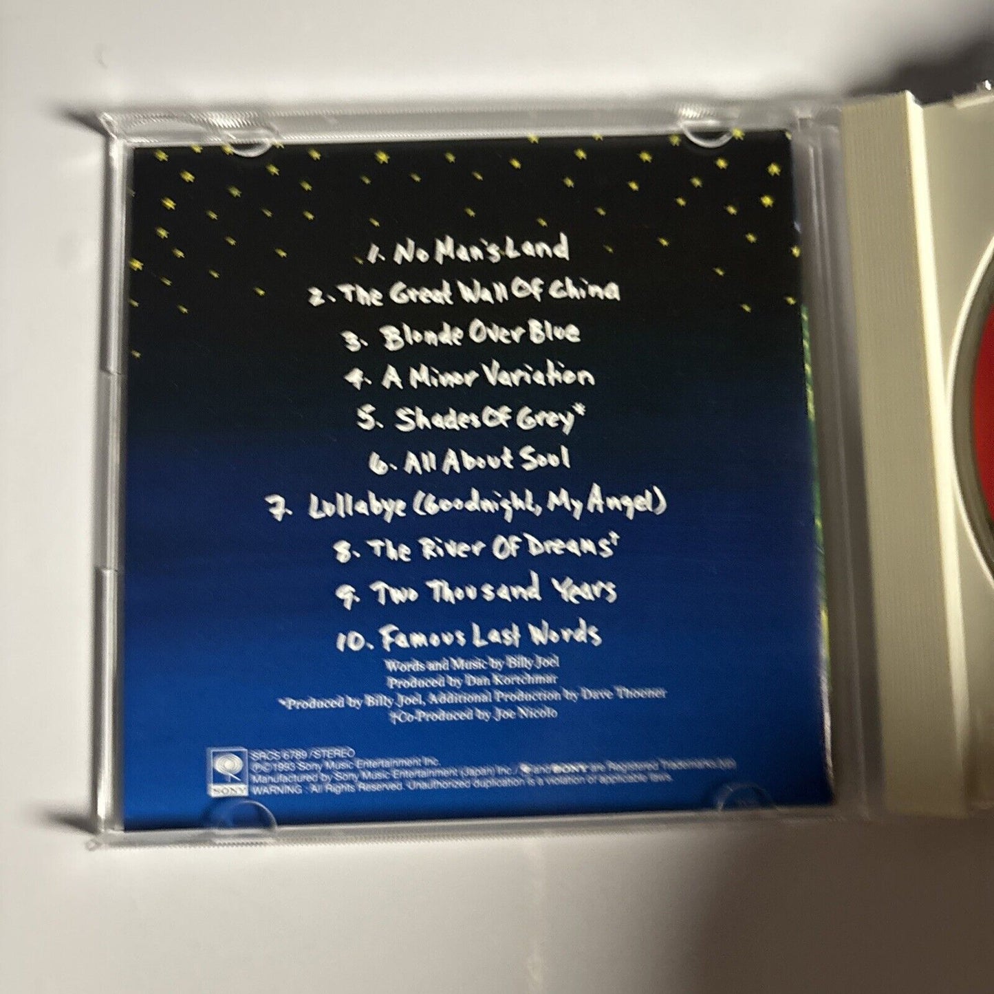 Billy Joel – River Of Dreams (CD, 1993) srcs-6789 Japan obi