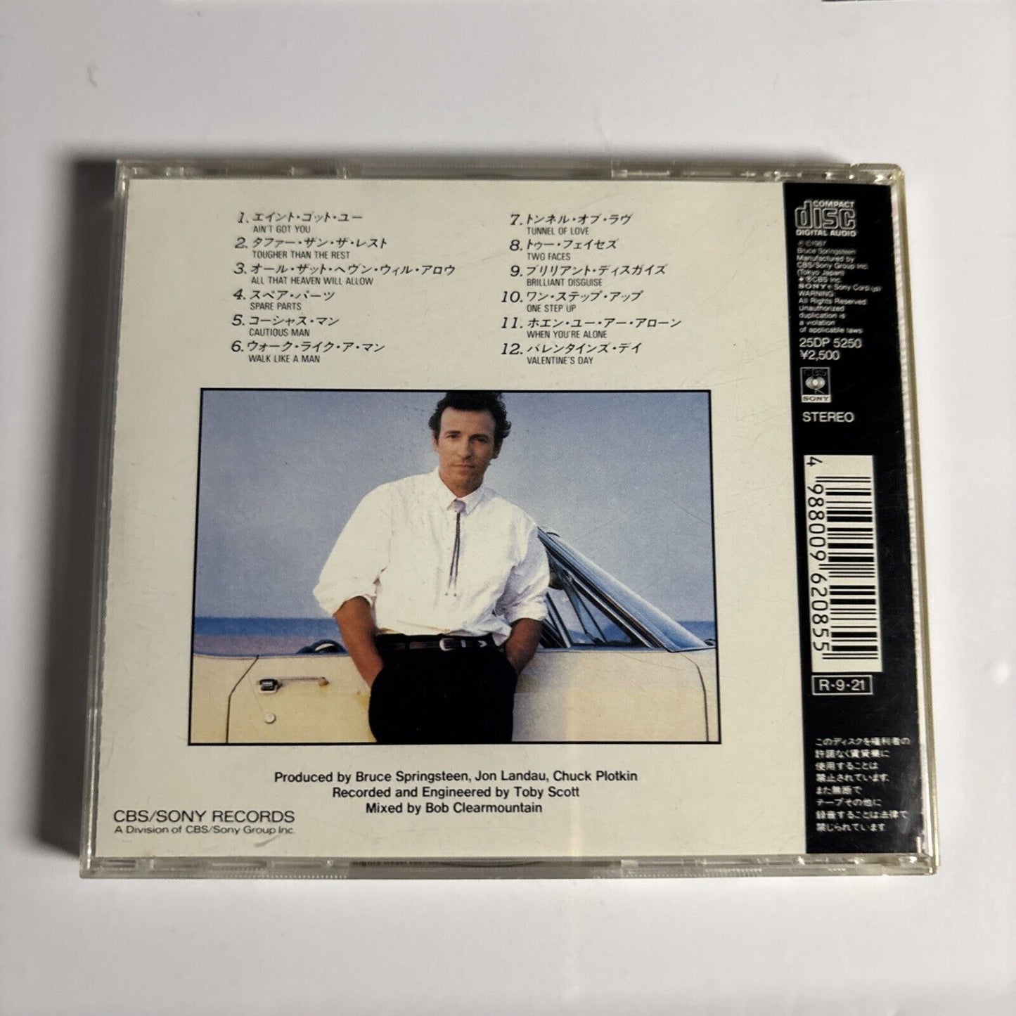 Bruce Springsteen – Tunnel Of Love (CD, 1989) 25dp-5250 Japan obi