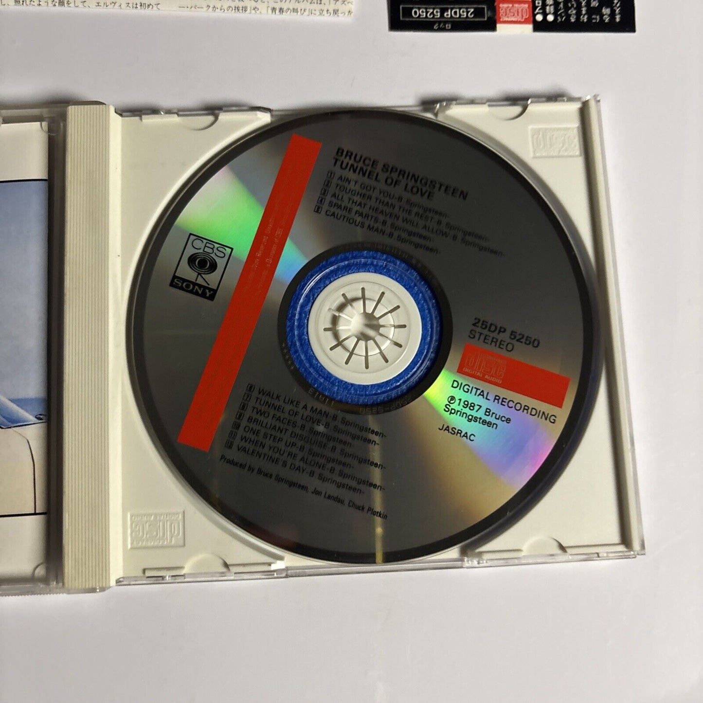 Bruce Springsteen – Tunnel Of Love (CD, 1989) 25dp-5250 Japan obi