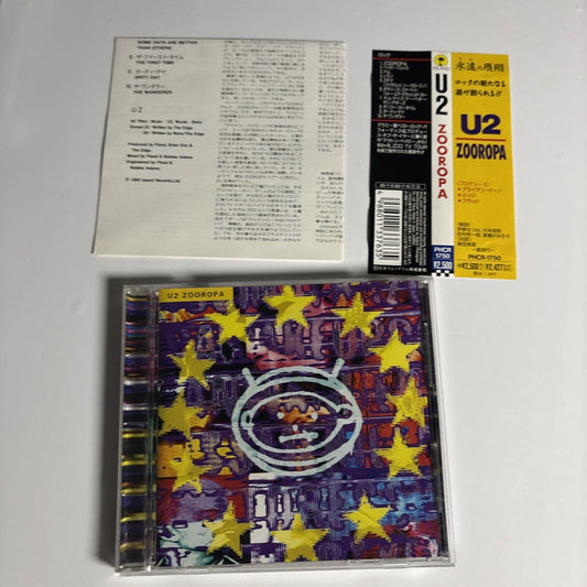 U2 – Zooropa (CD, 1993) phcr-1750 Japan obi