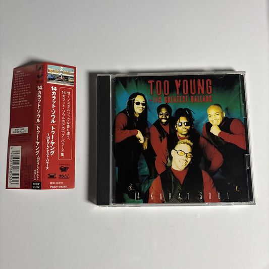14 Karat Soul – Too Young - 14K Greatest Ballads (CD, 1998) pccy-01212 Japan obi