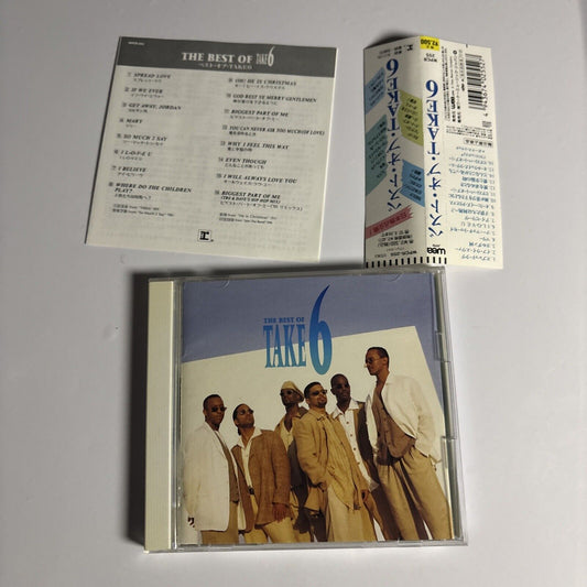 Take 6 – The Best Of Take 6 (CD, 1995) wpcr-255 Japan obi