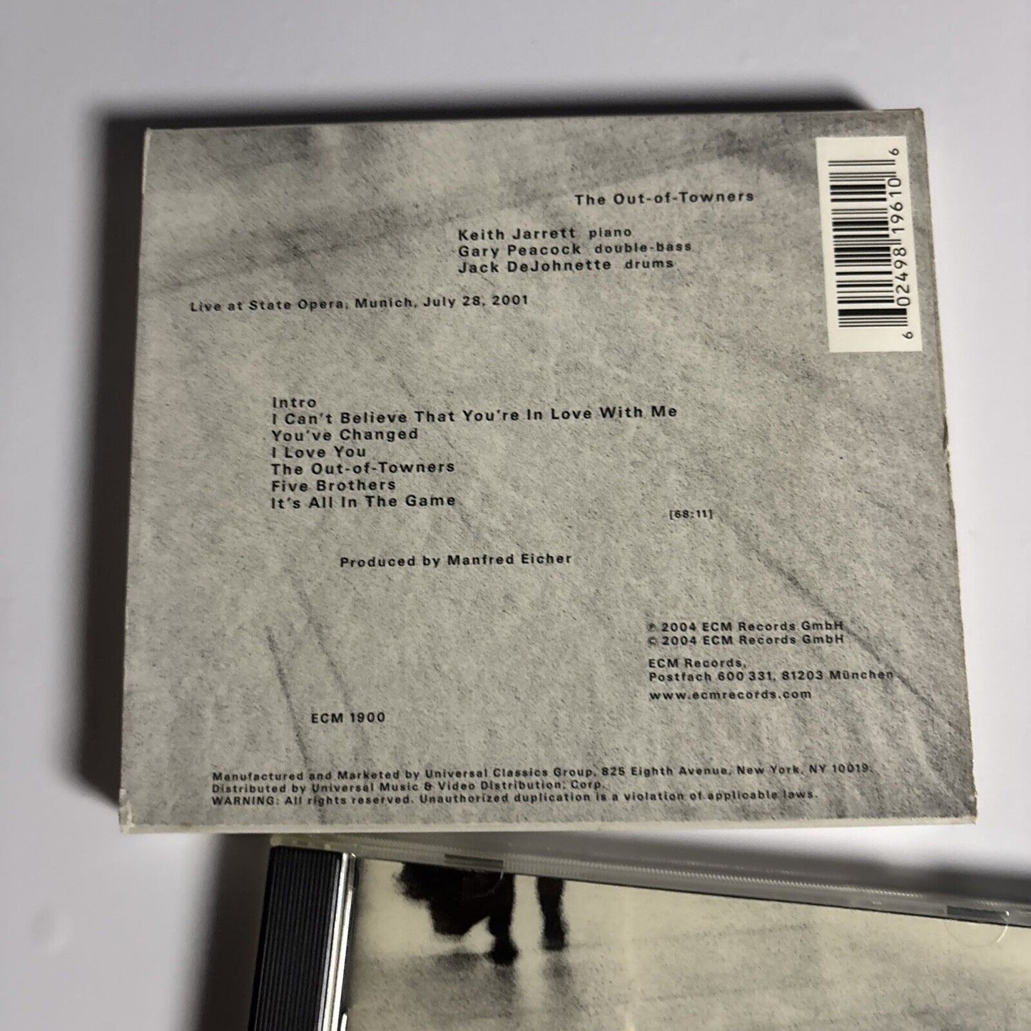 Keith Jarrett / Gary Peacock / Jack DeJohnette – The Out-Of-Towners (CD, 2004)