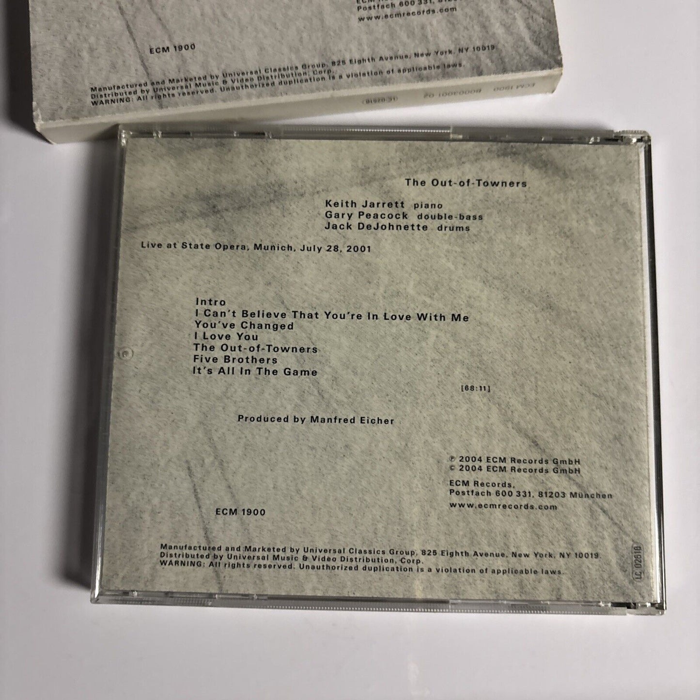 Keith Jarrett / Gary Peacock / Jack DeJohnette – The Out-Of-Towners (CD, 2004)