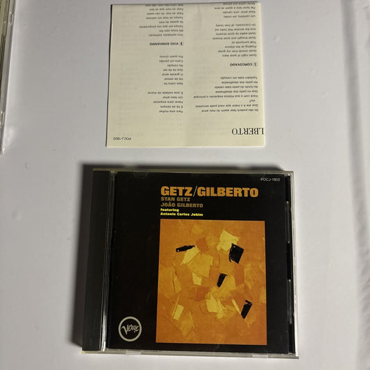 Stan Getz, João Gilberto Featuring Antonio Carlos Jobim CD 1990 pocj-1802 Japan