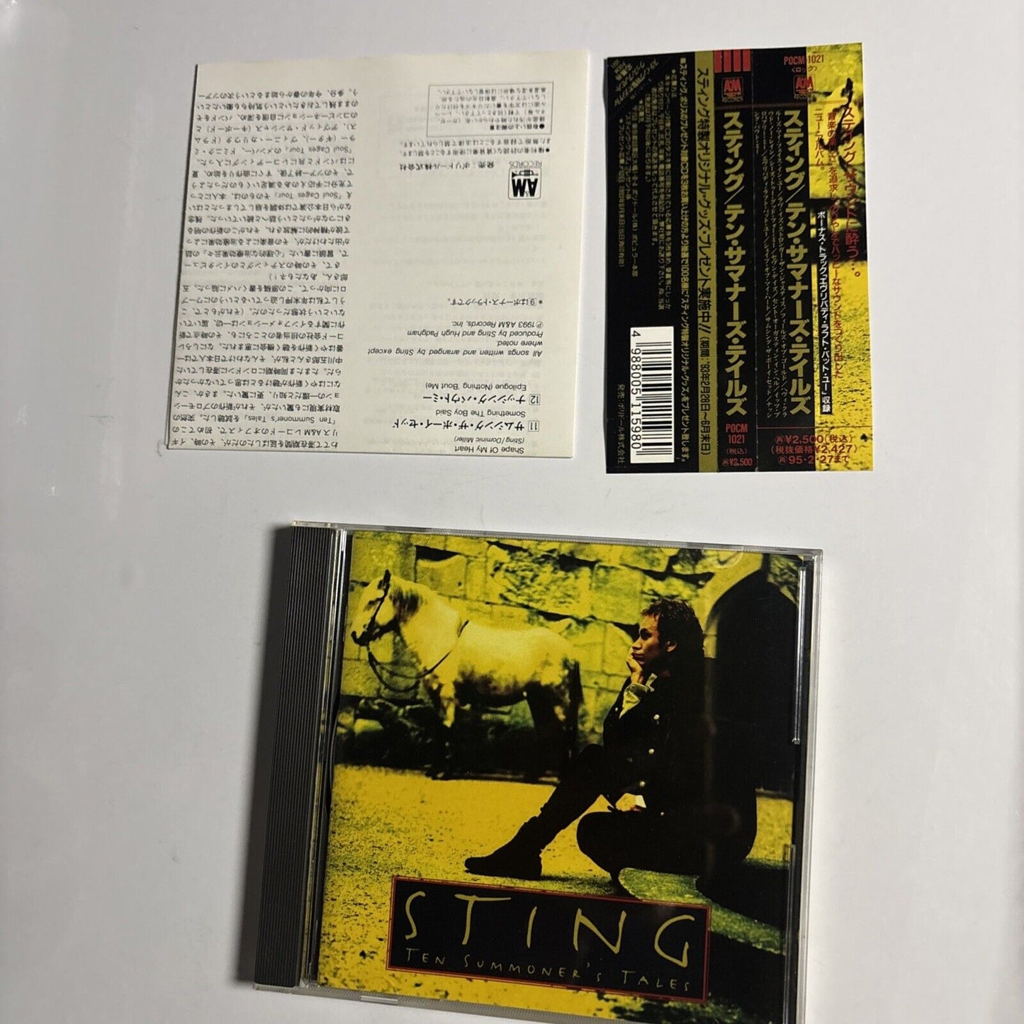 Sting – Ten Summoner's Tales (CD, 1993) pocm-1021 Japan obi