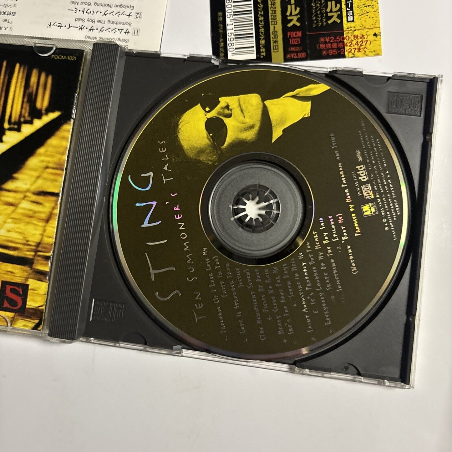 Sting – Ten Summoner's Tales (CD, 1993) pocm-1021 Japan obi