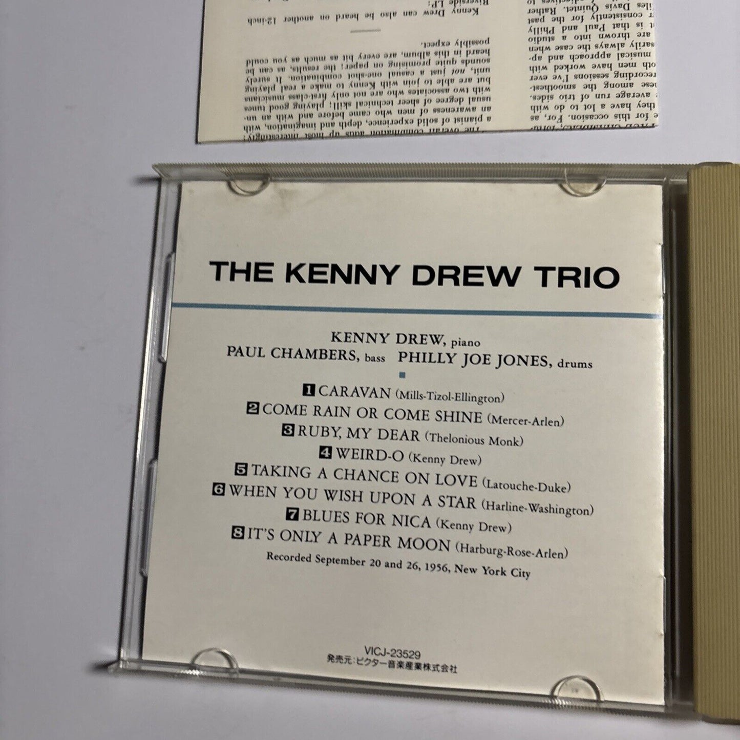 Kenny Drew Trio With Paul Chambers, Philly Joe Jones (CD, 1991) vicp-23529 Japan