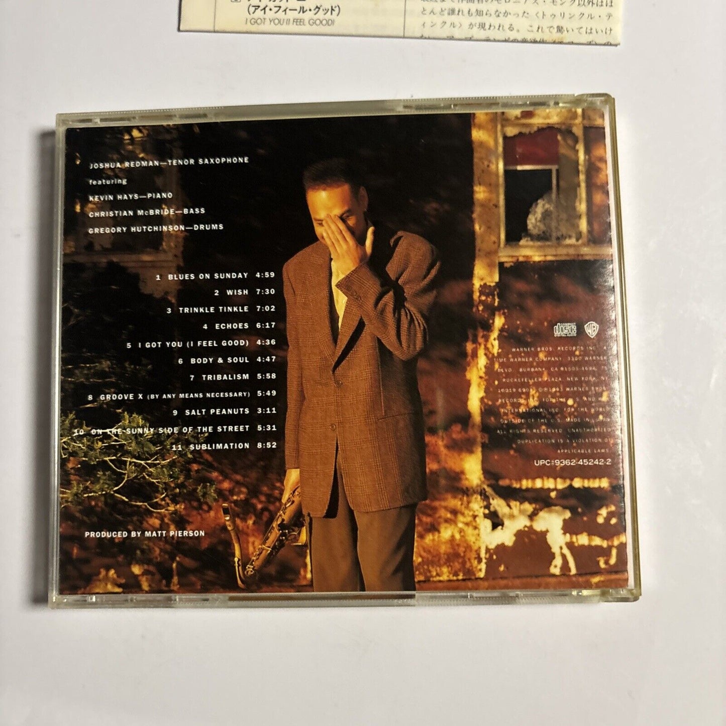 Joshua Redman – Joshua Redman (CD, 1993) wpcp-5288 Japan